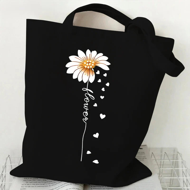 Witchy Floral Moon Tote Bags