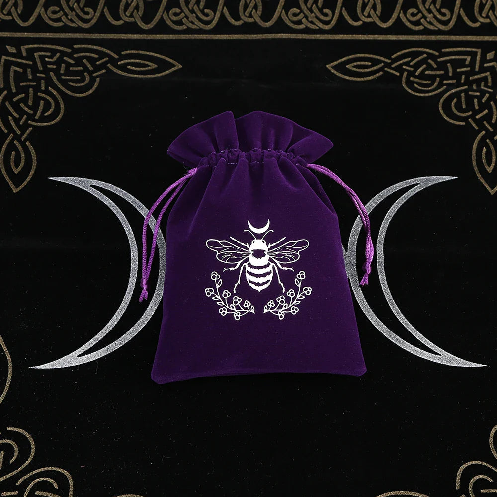 Witchy Purple Velvet Tarot Card Bags