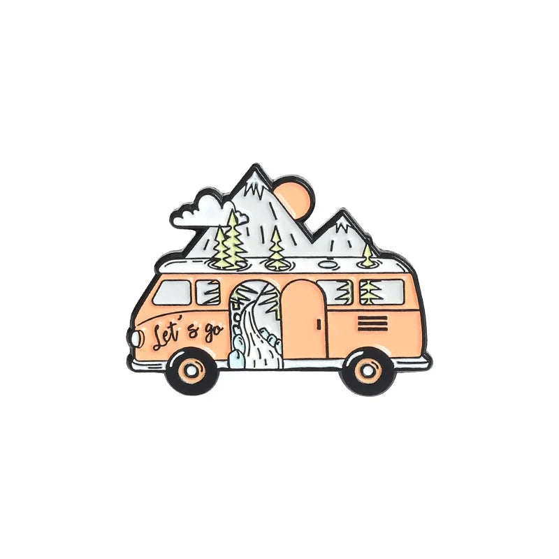 Travel Moon Pins
