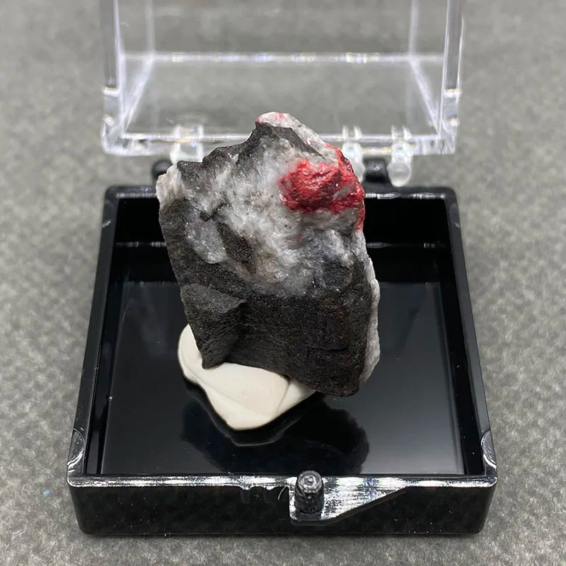Natural Red Cinnabar | Raw Stone Specimen - Quartz Stone