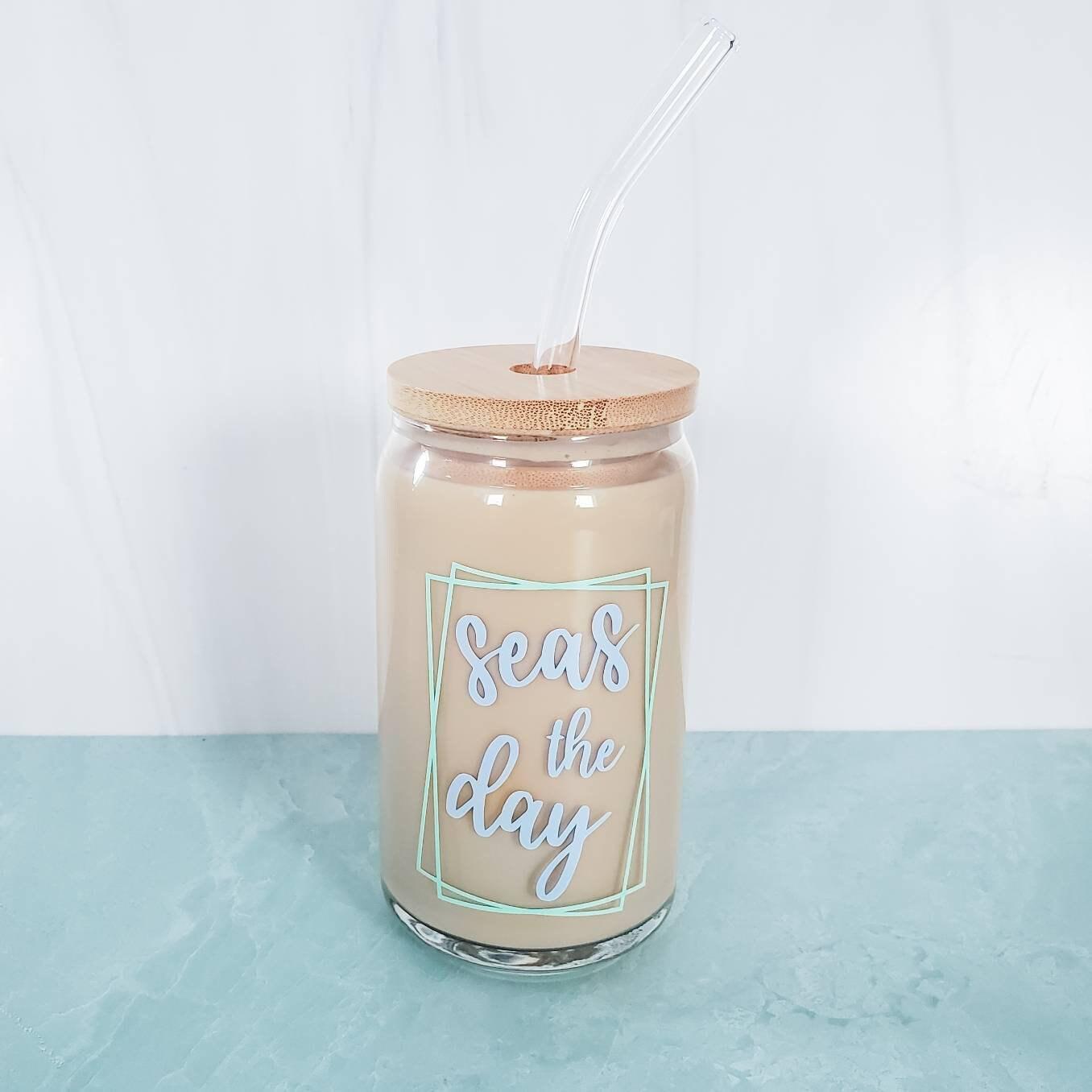 SEAS THE DAY - Glass Cup