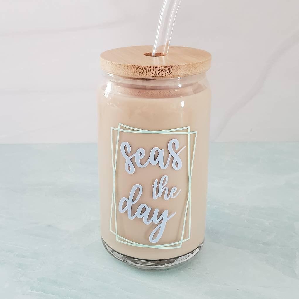 SEAS THE DAY - Glass Cup