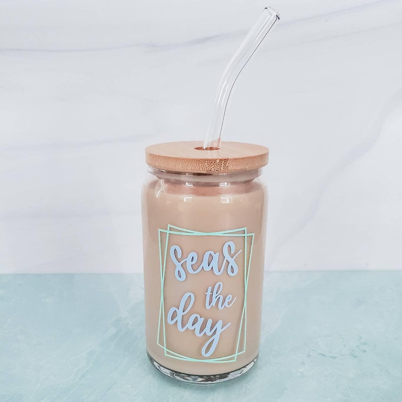 SEAS THE DAY - Glass Cup