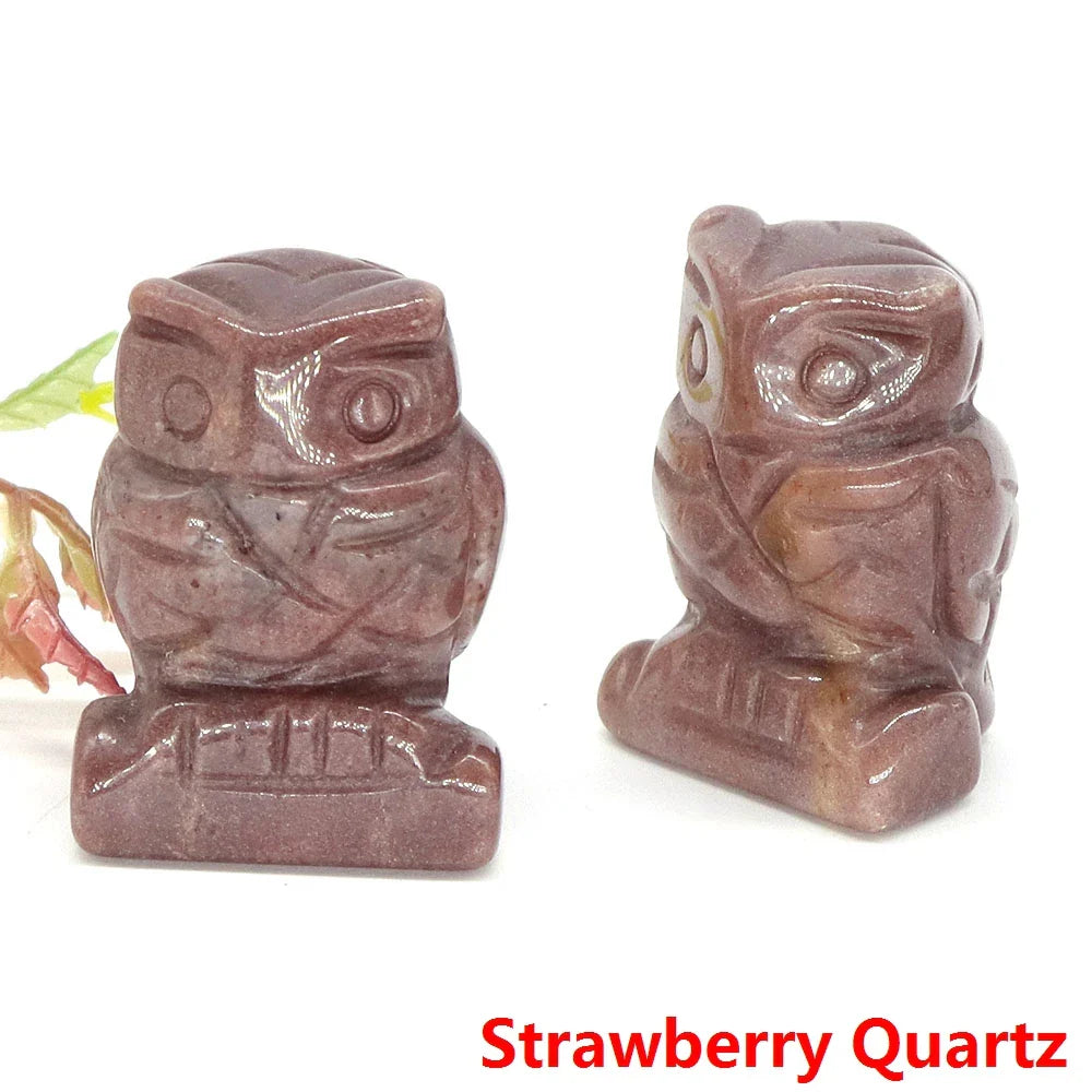 Owl Crystal Figurines