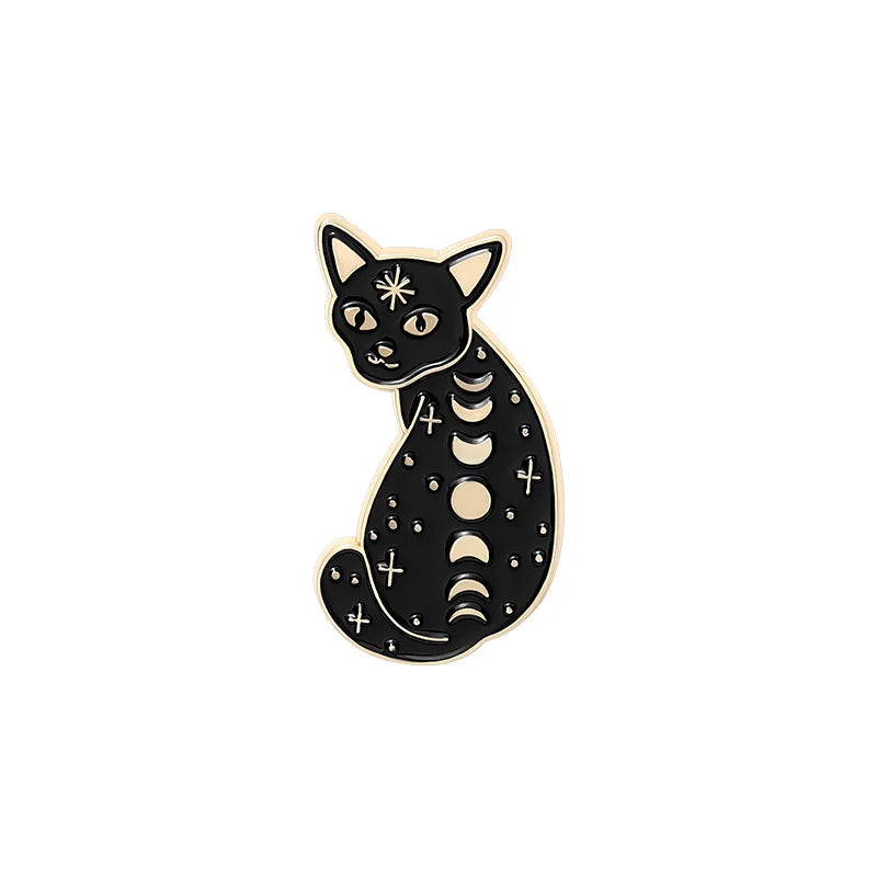 Cat & Moon Pins
