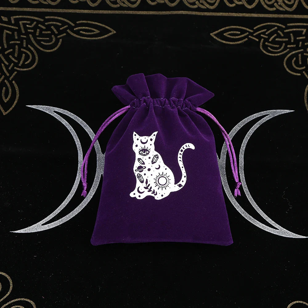 Witchy Purple Velvet Tarot Card Bags