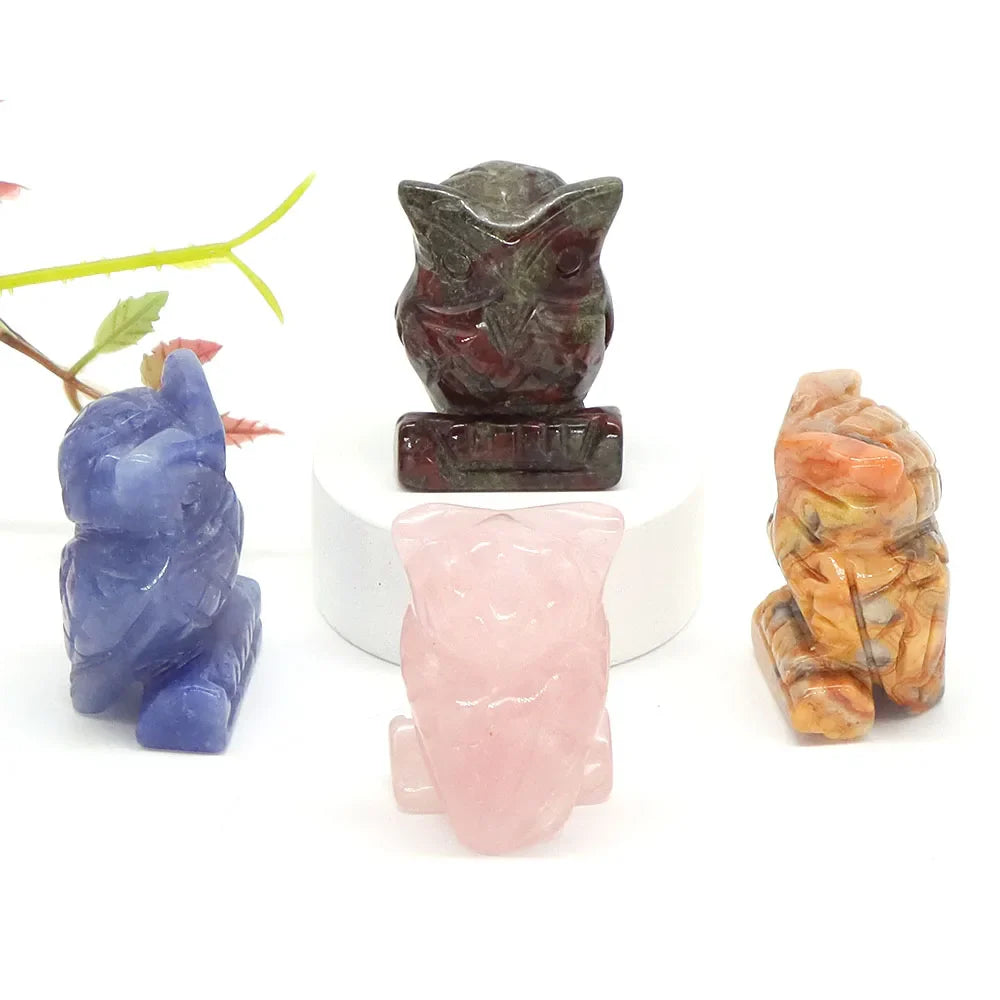 Owl Crystal Figurines
