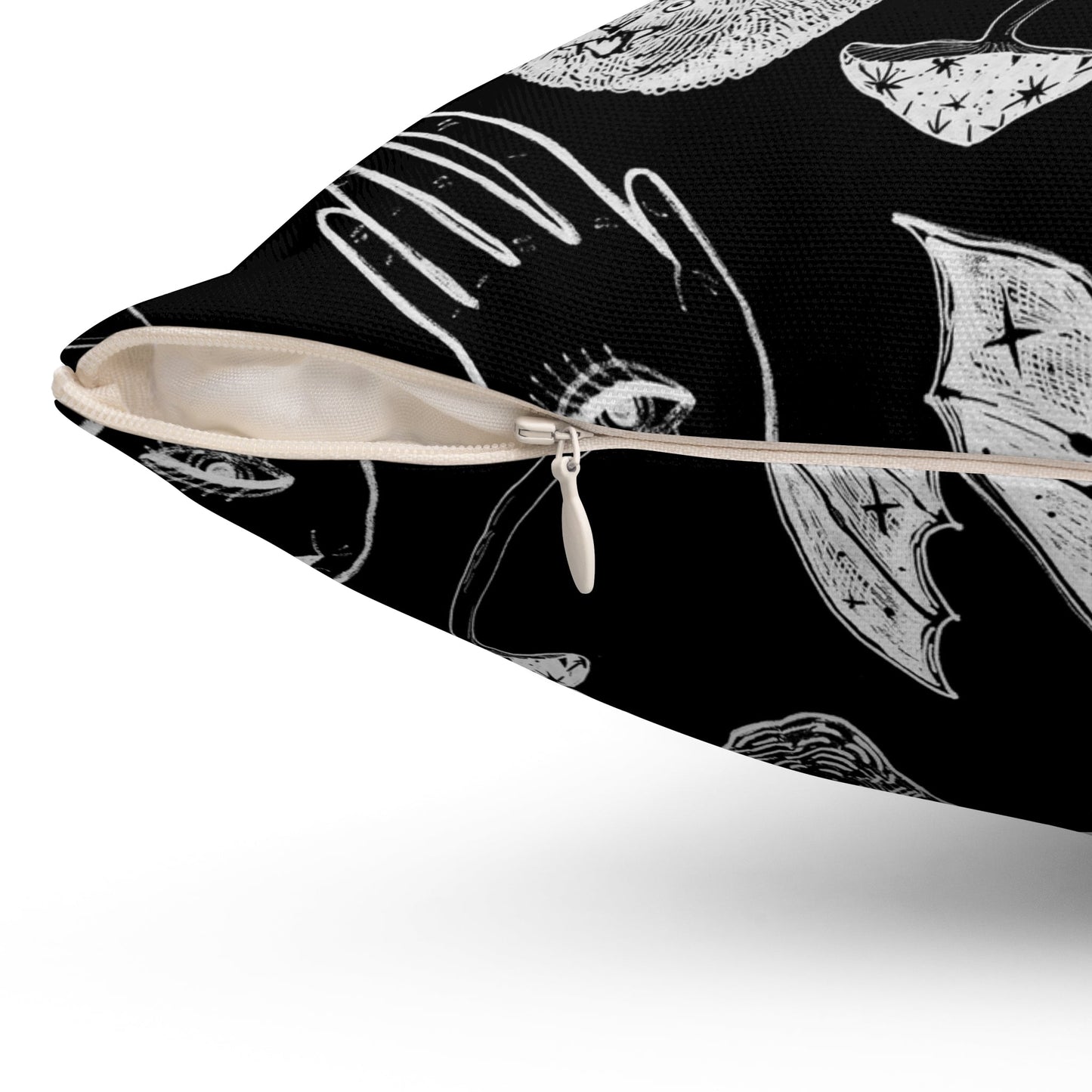 Spells, Bats, & Mushrooms - Throw Pillow