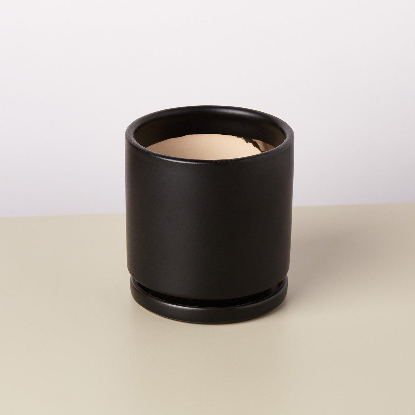 Cylinder Planter -- black or white