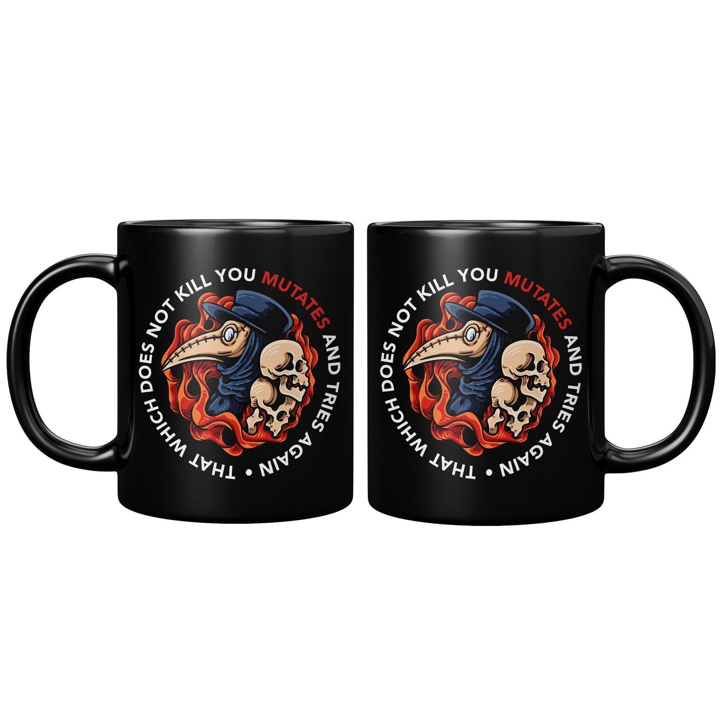 Plague Doctor Ceramic Mug, 11oz