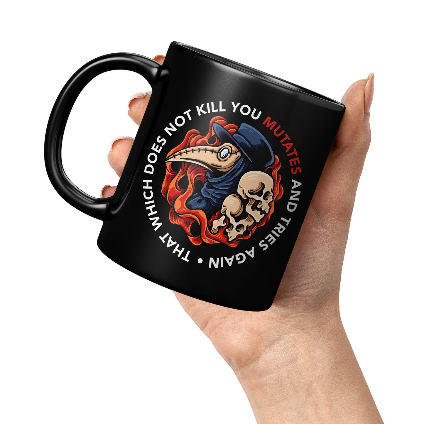 Plague Doctor Ceramic Mug, 11oz