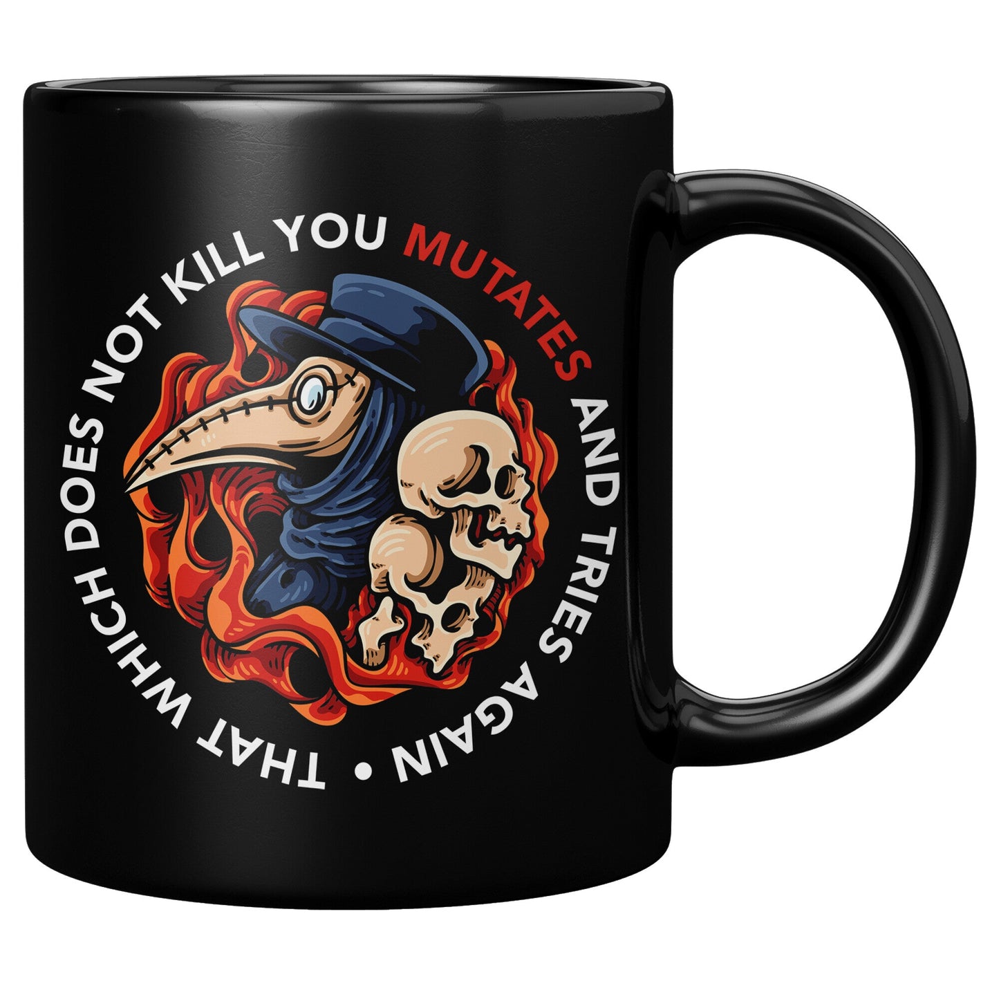 Plague Doctor Ceramic Mug, 11oz