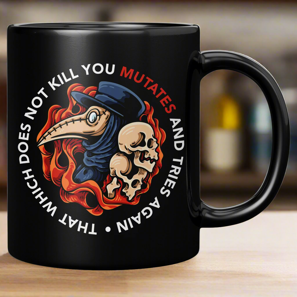 Plague Doctor Ceramic Mug, 11oz