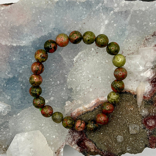Unakite Stretch Bracelet