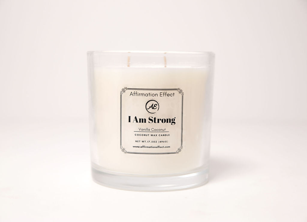 "I Am Strong" Affirmation Candle- 17.5 oz