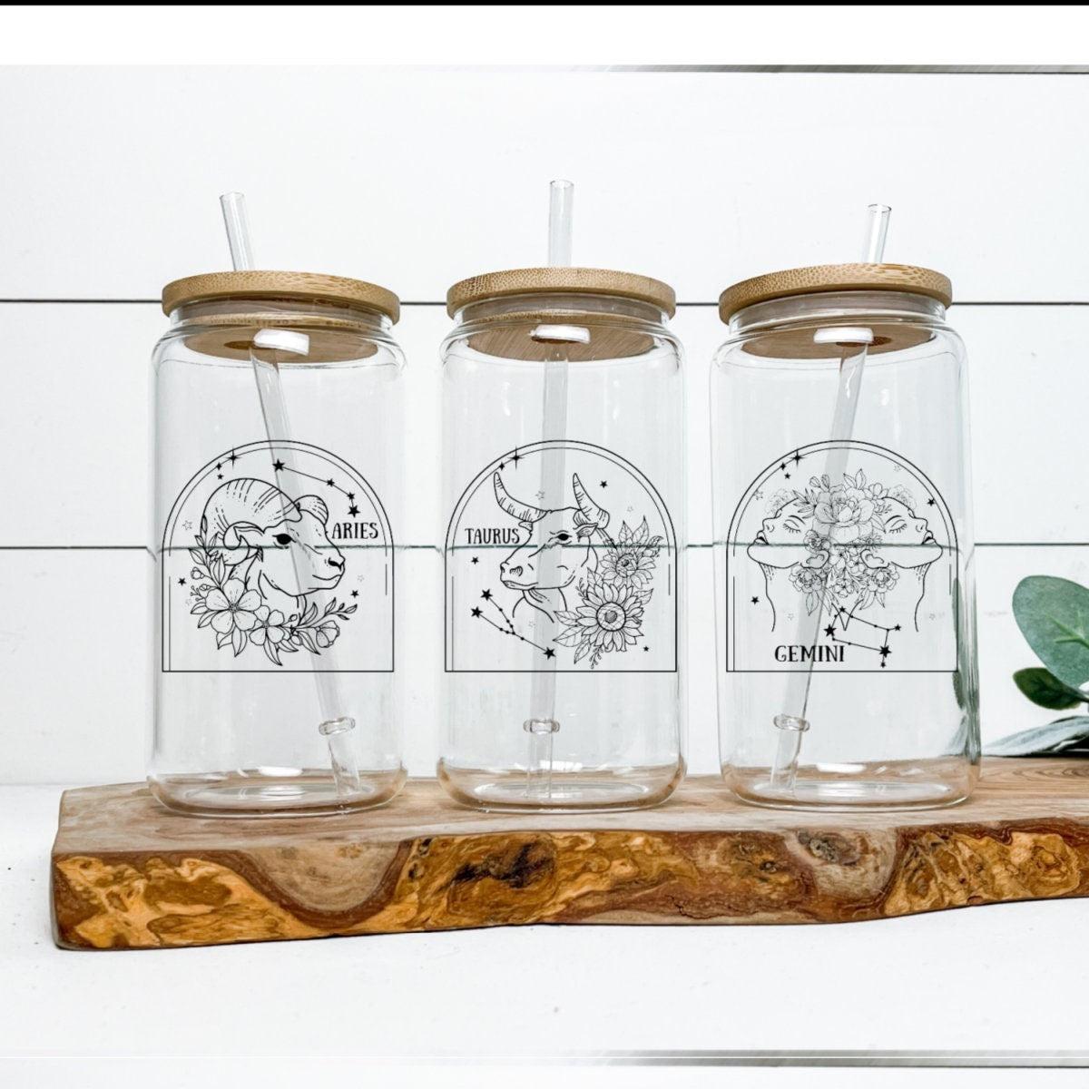 Zodiac Glass Cups