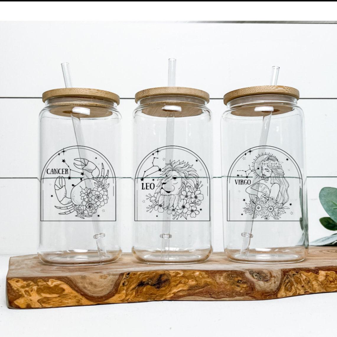 Zodiac Glass Cups