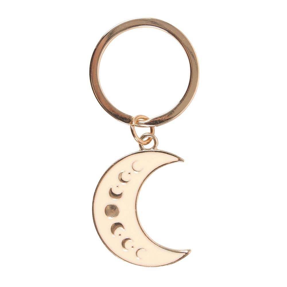 Moon Phase Celestial Keychain