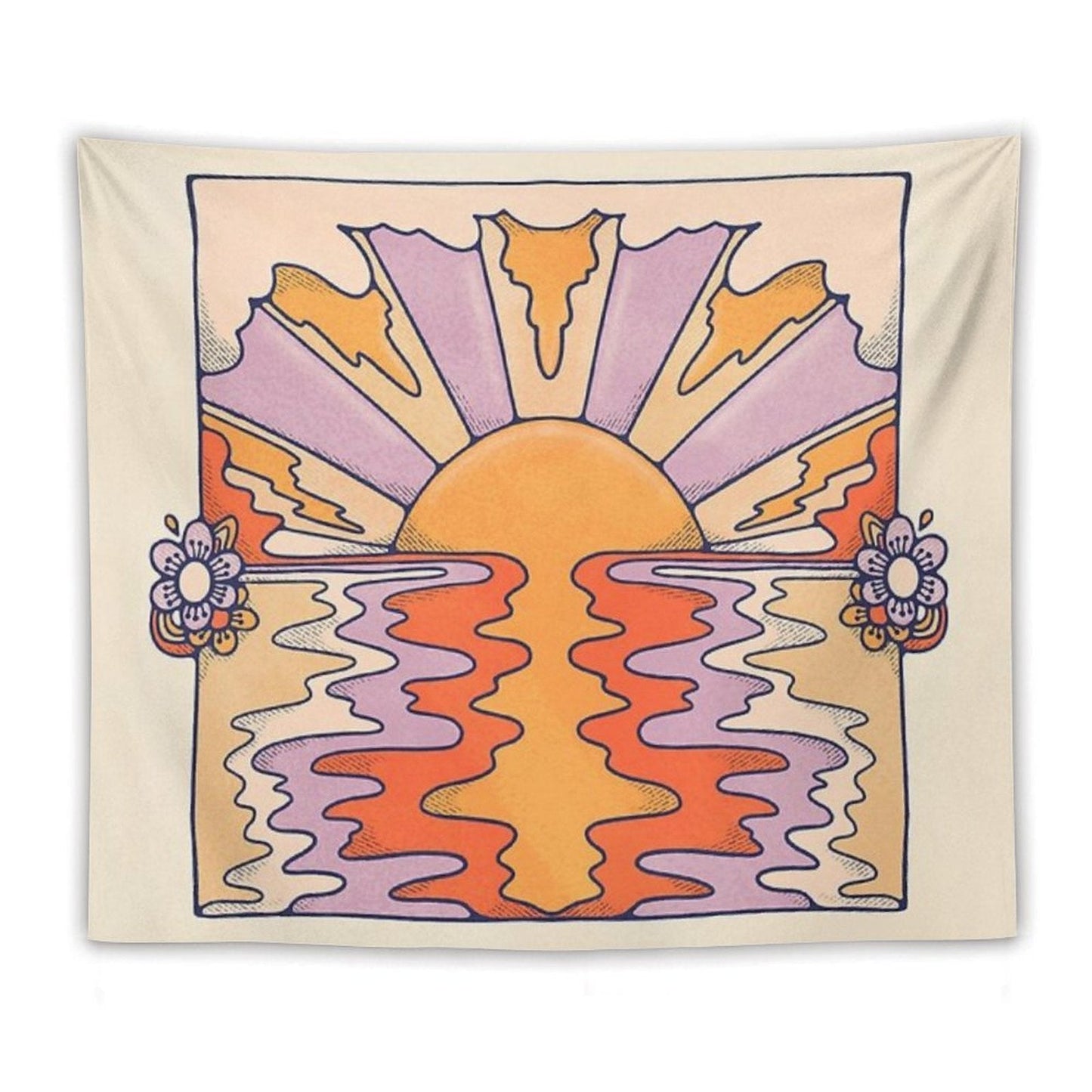 Sweet Sunset Over Byron Tapestry