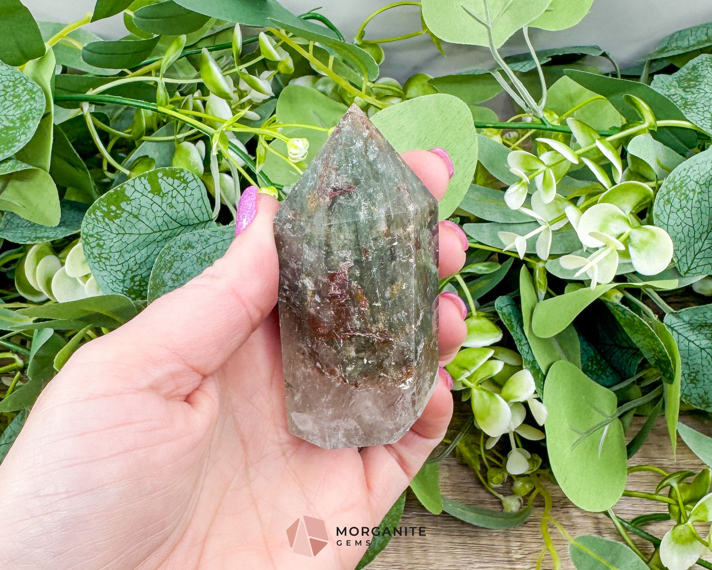 AAA Quality Garden Quartz Tower – Lodolite Crystal for Manifestation & Spiritual Growth No. 3