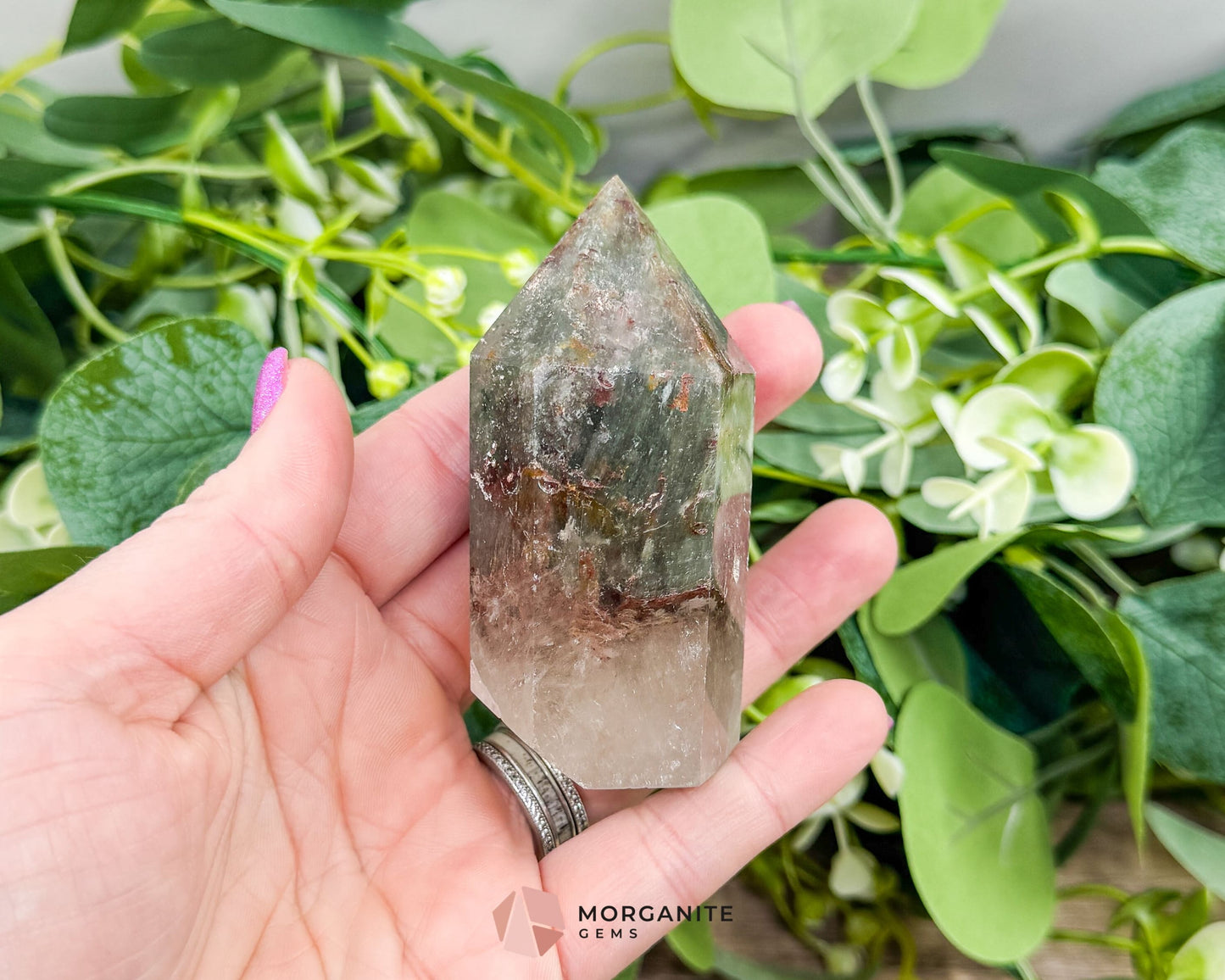 AAA Quality Garden Quartz Tower – Lodolite Crystal for Manifestation & Spiritual Growth No. 3