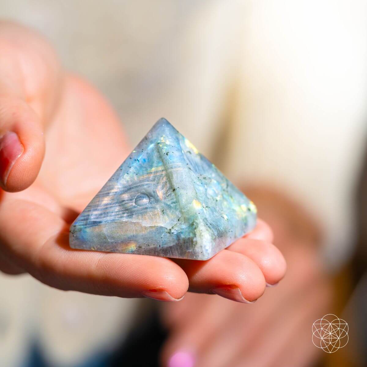 All Seeing Eye - Crystal Carved Pyramid of Ancient Wisdom