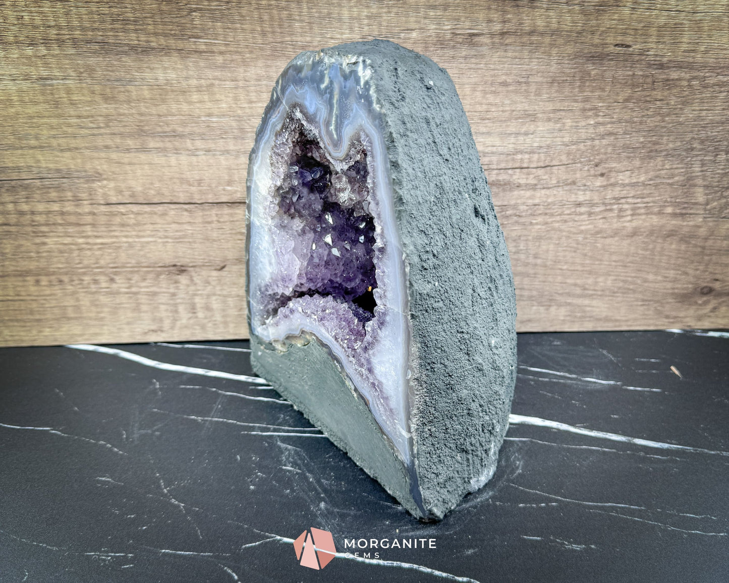 Amethyst Cathedral Geode 12lb – Deep Purple Crystal Cluster for Healing, Meditation & Display