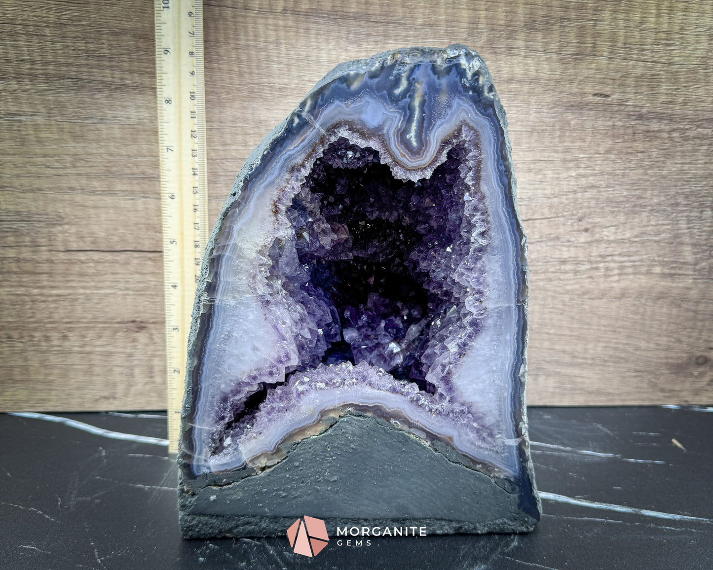 Amethyst Cathedral Geode 12lb – Deep Purple Crystal Cluster for Healing, Meditation & Display