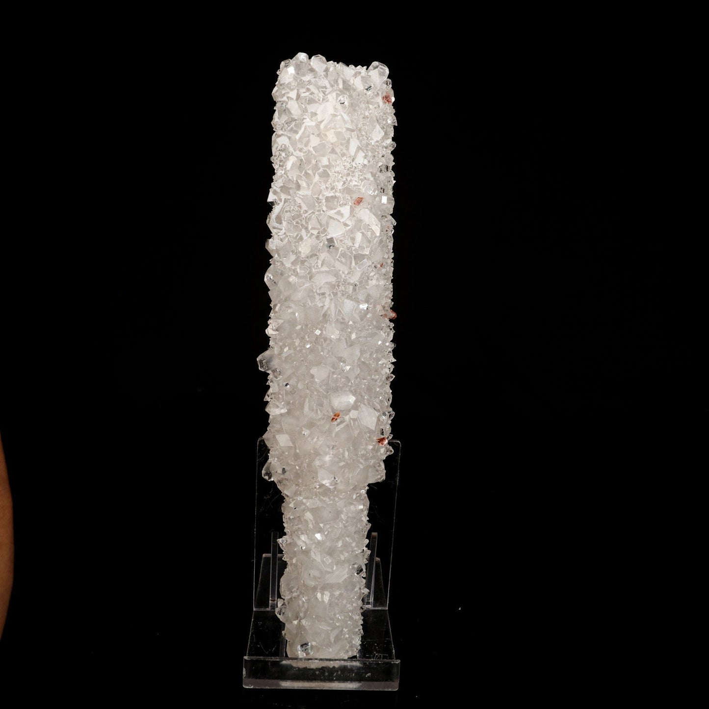 Apophyllite with Coated Calcite (Bat Shape) Natural Mineral Specimen