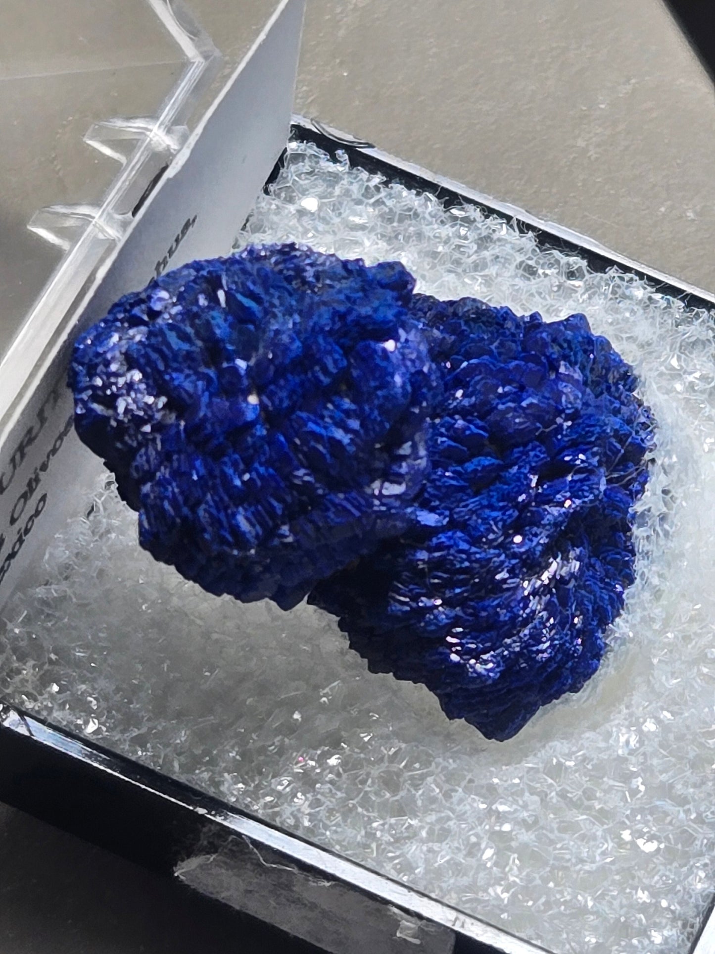 Azurite – 1.3 cm Blue Crystal Ball from Los Olivos, Chihuahua, Mexico