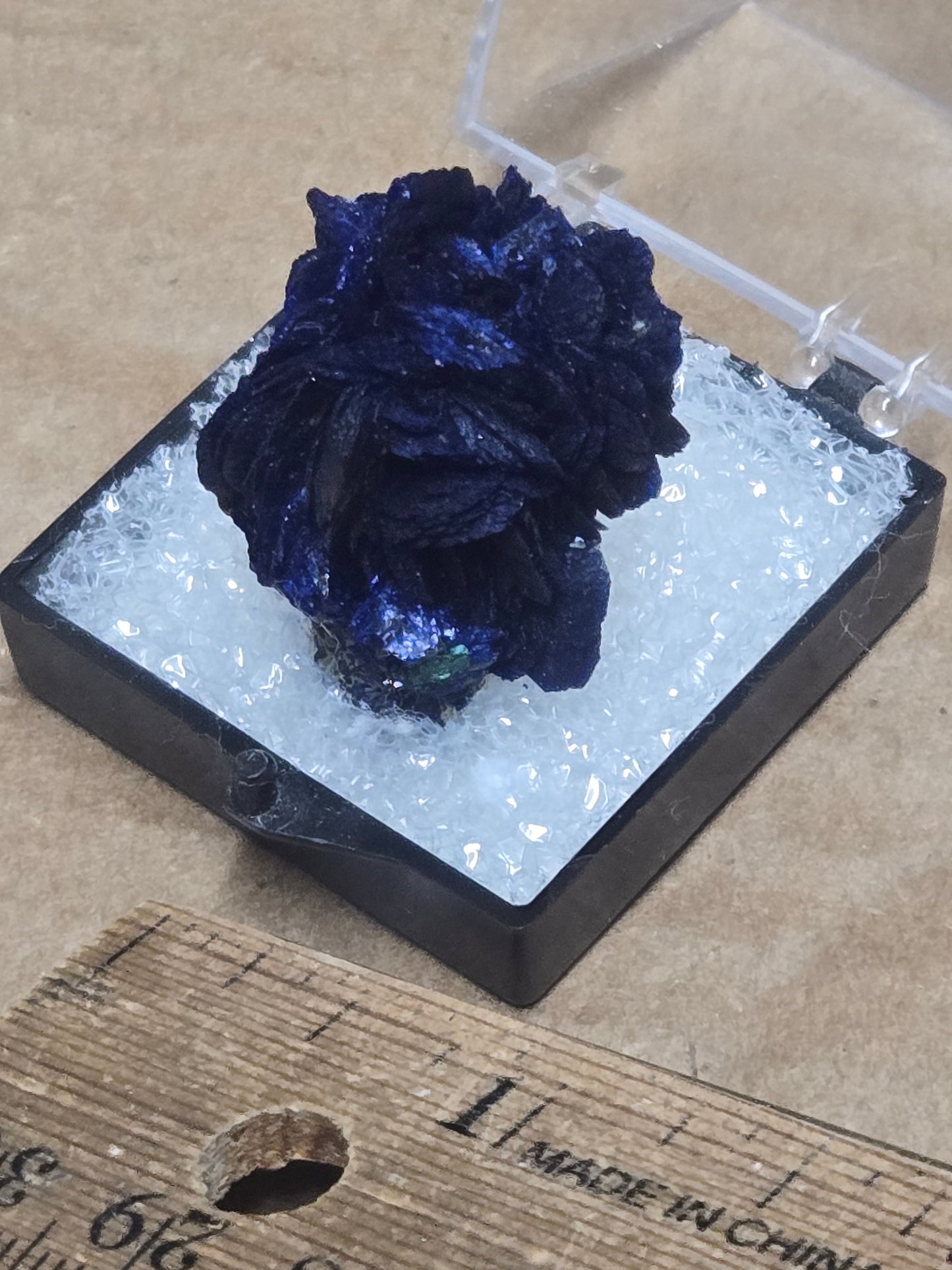 Azurite Rosette – Deep Blue Crystal Specimen from Morenci Arizona