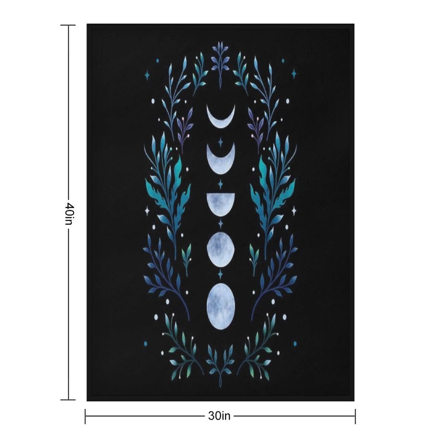 Moonlit Garden Throw Blanket