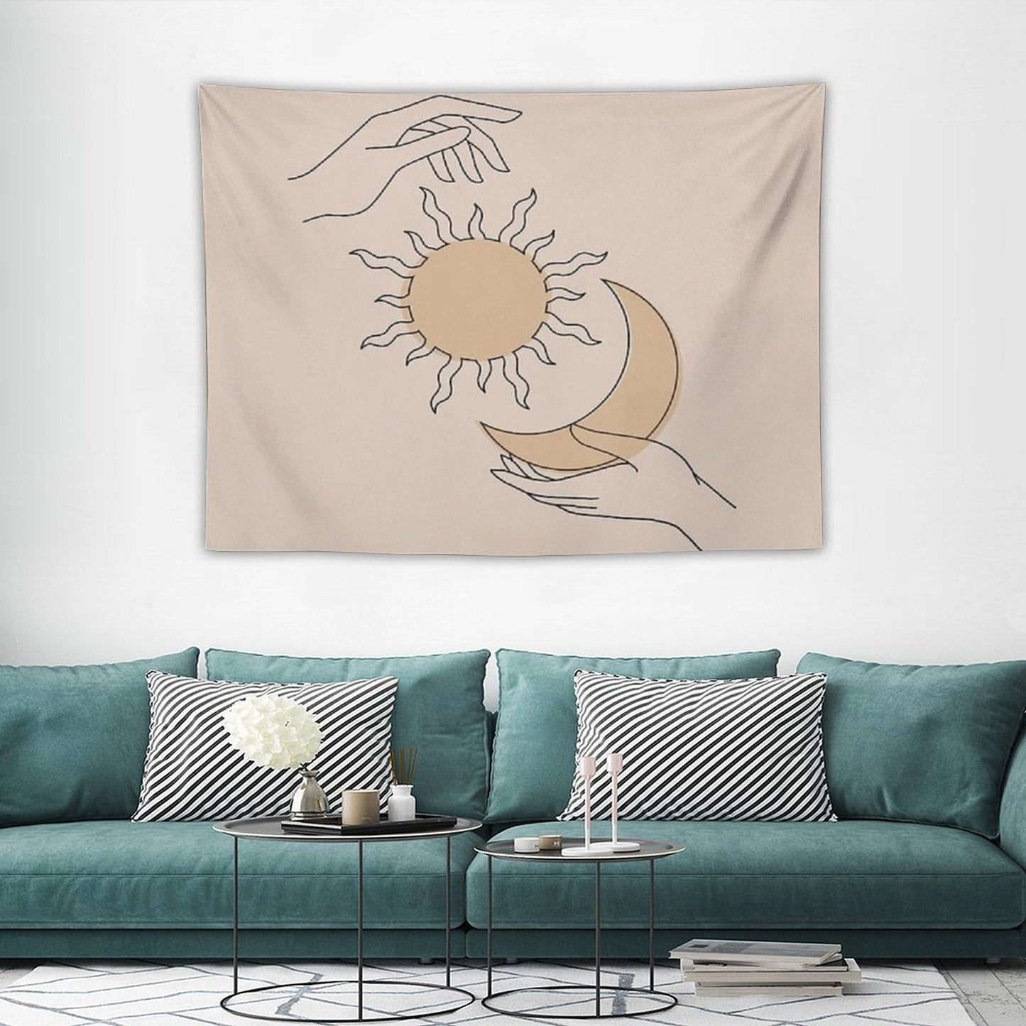 Sun And Moon Tapestry