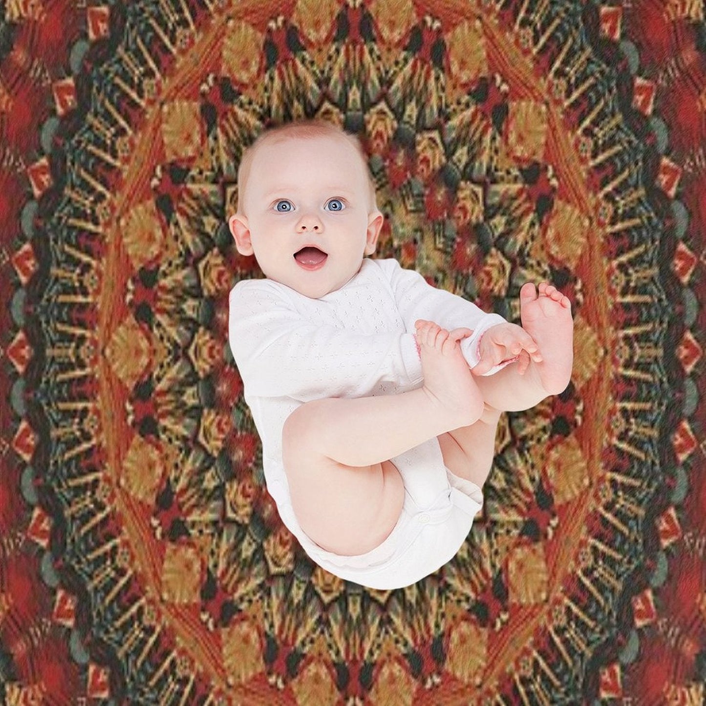 Mandala 128 Throw Blanket