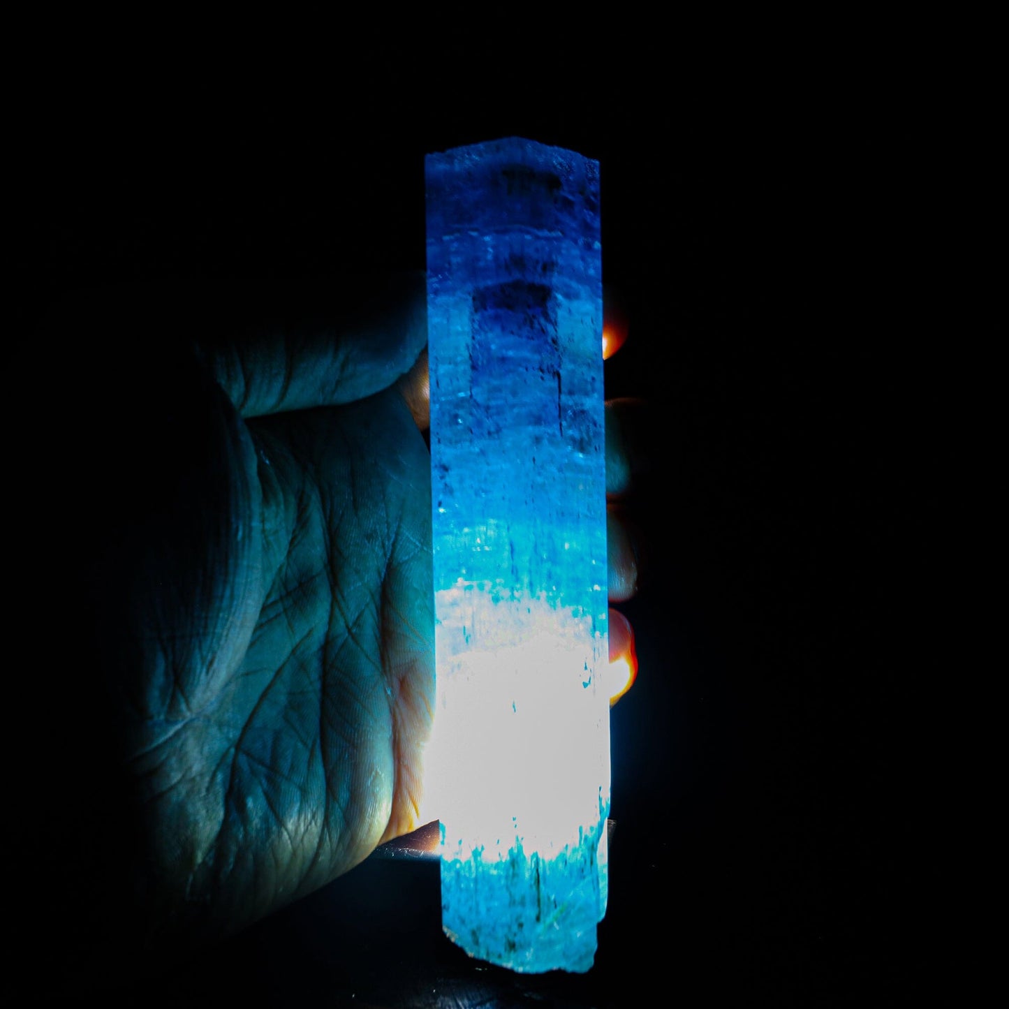 Blue Beryl var. Aquamarine Natural Mineral Specimen Museum # B 6824