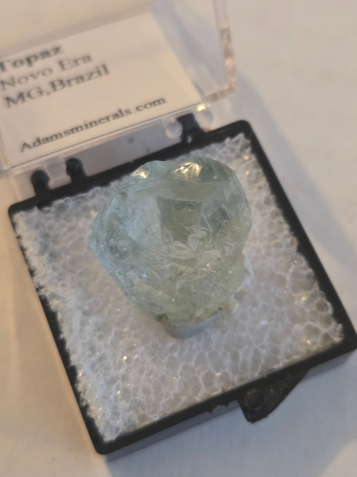 Blue Topaz Crystal – Natural Gemstone Specimen from Brazil