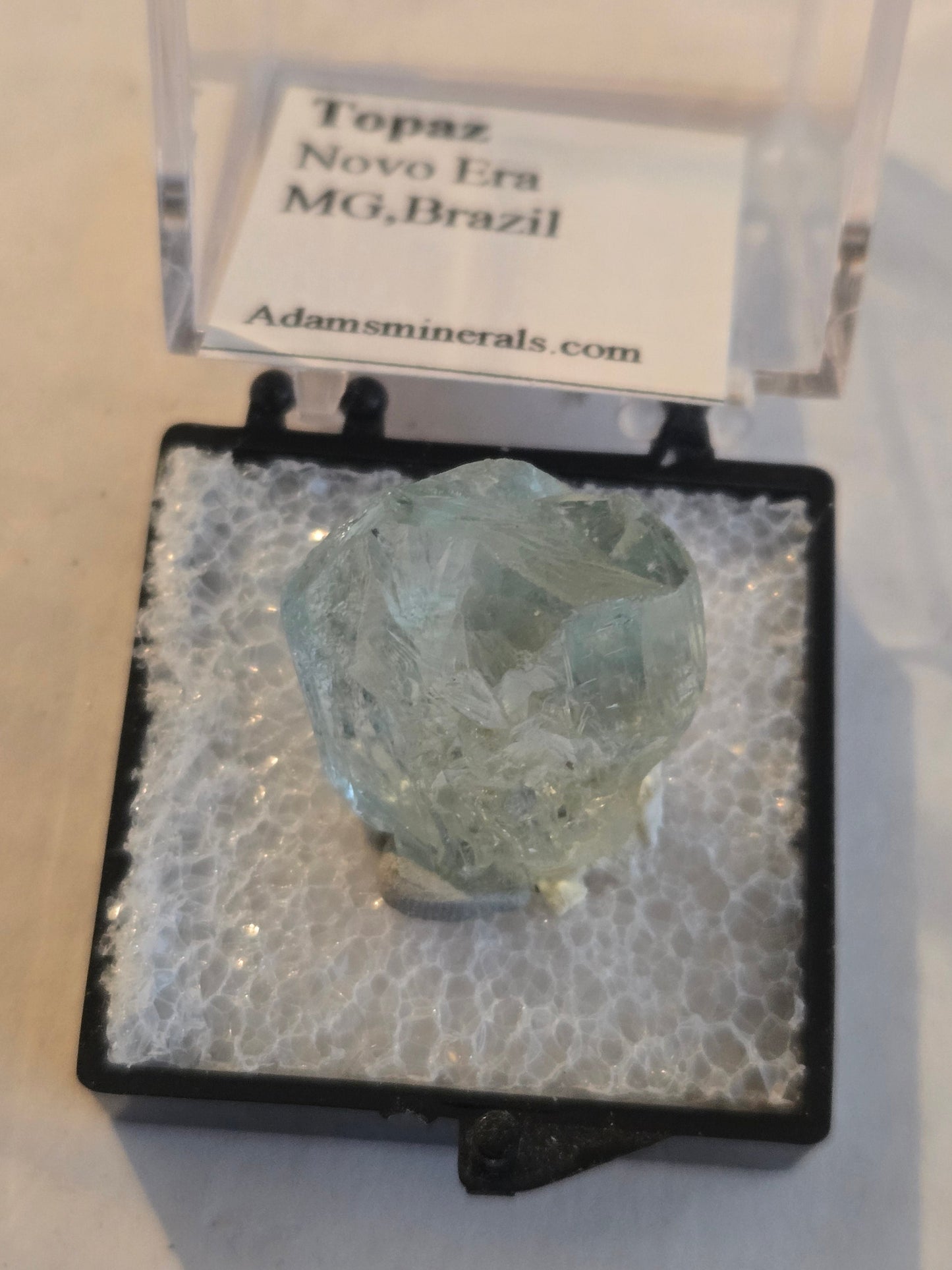 Blue Topaz Crystal – Natural Gemstone Specimen from Brazil