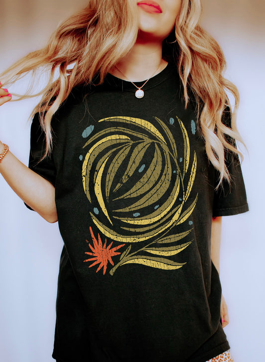 Abstract Ferns Vintage - Comfort Colors Tshirt