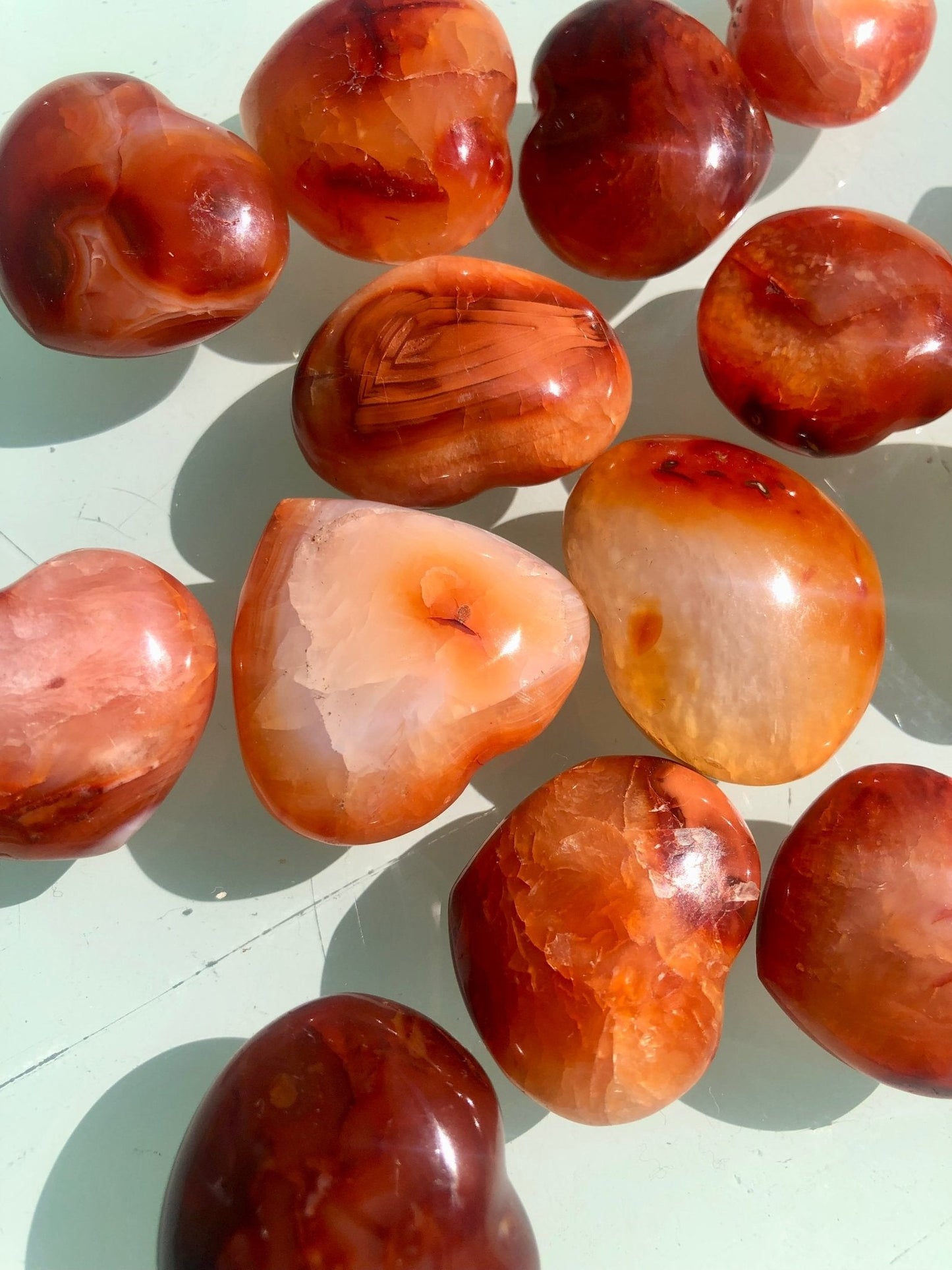 Carnelian Mini Heart – 1” (Single or Bundle of 3)