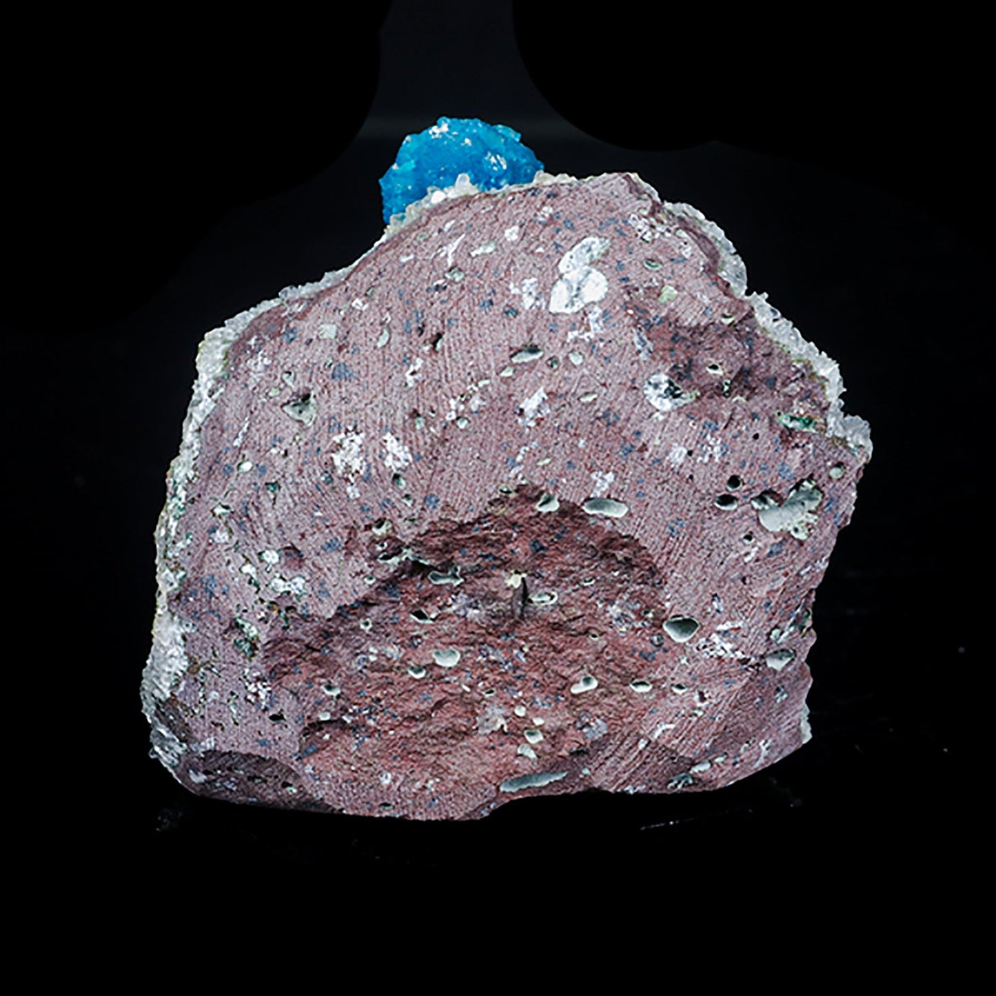 Cavansite on Heulandite (Rare Find) Natural Mineral Specimen # B 7036