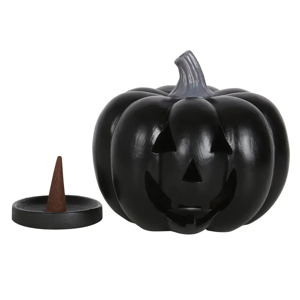 Black Pumpkin Halloween Incense Burner