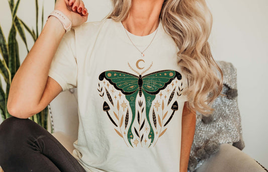 Green Moth Celestial - Comfort Colors Tshirt