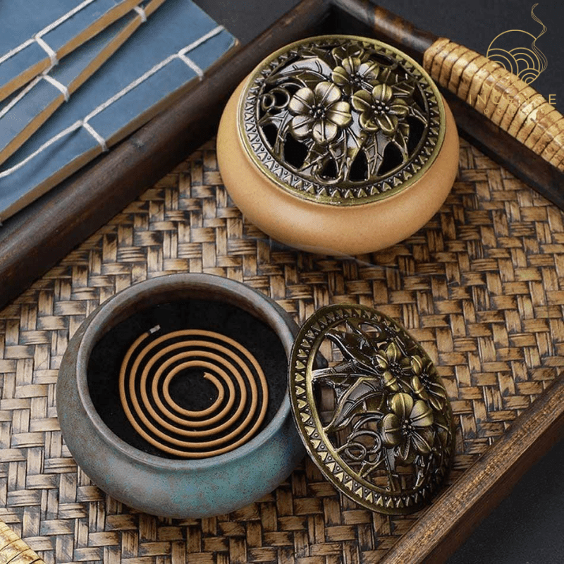 Ceramic Incense Holder - multiple colors