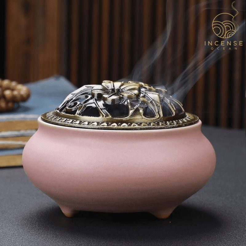 Ceramic Incense Holder - multiple colors