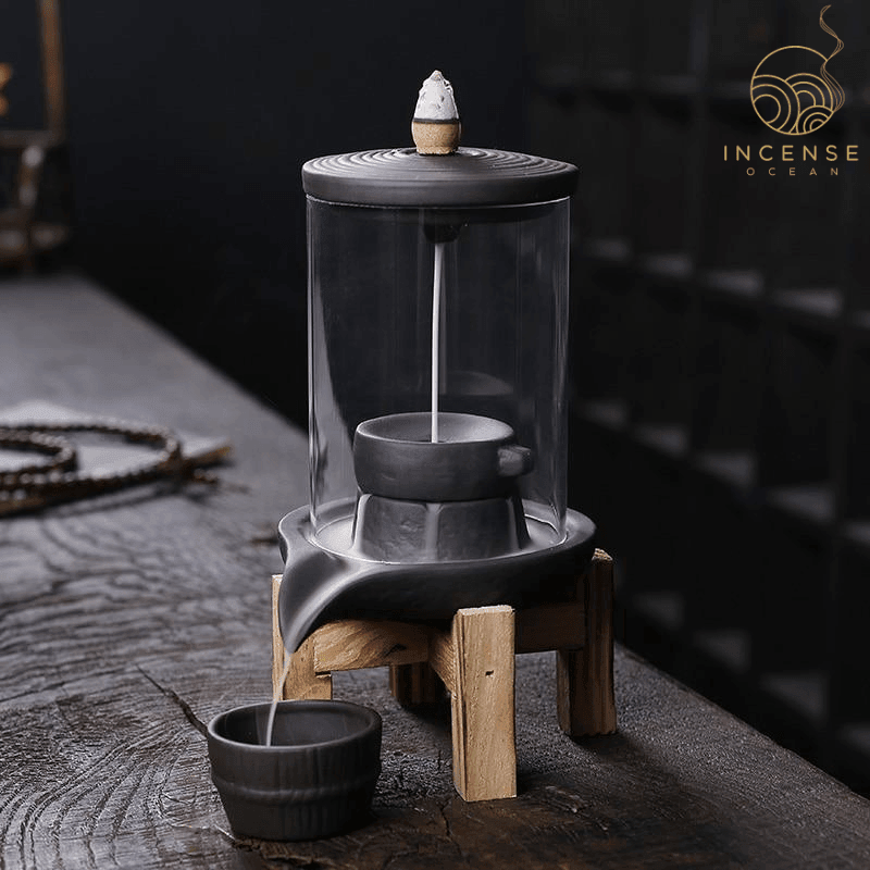 Ceramic Waterfall Incense Burner
