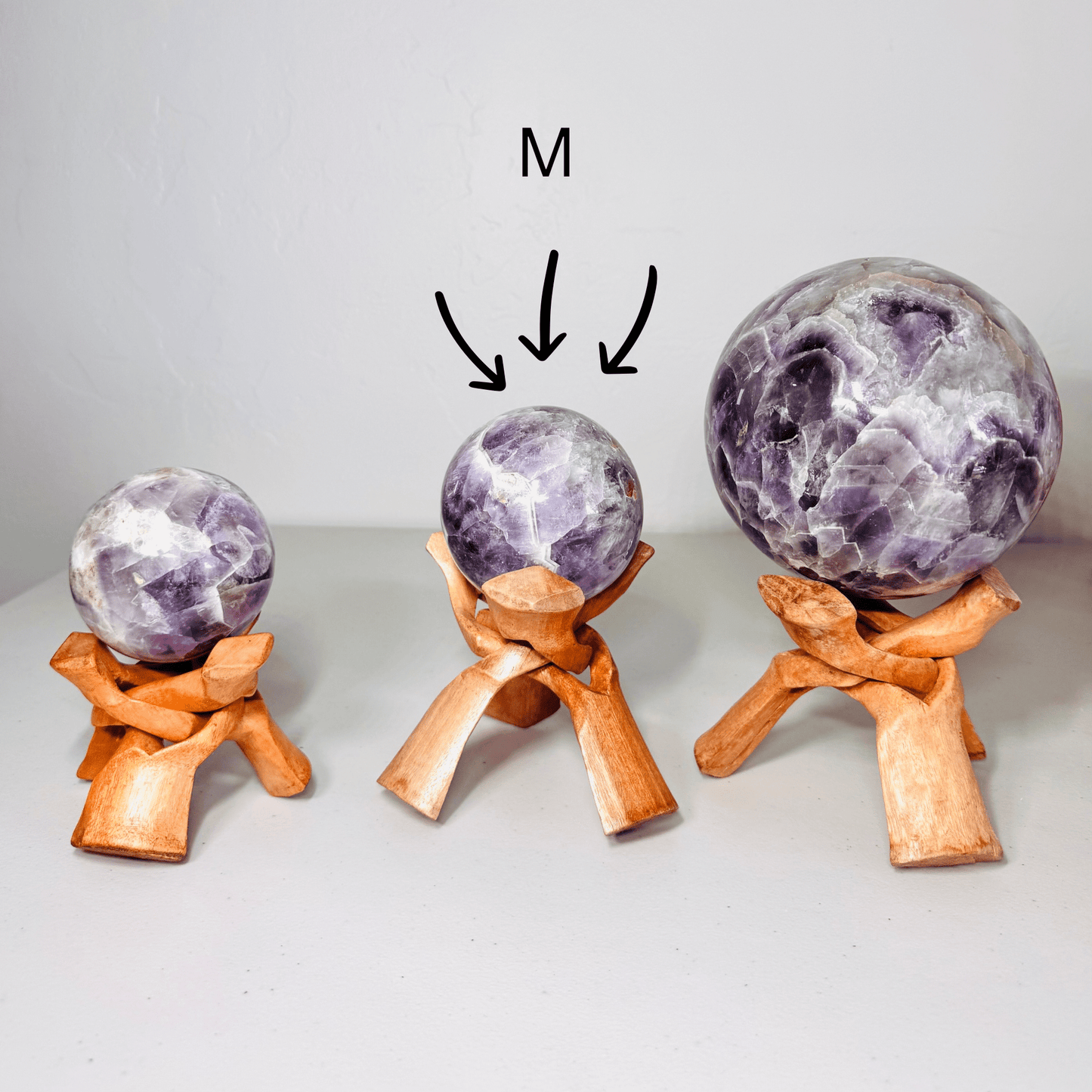 Chevron Amethyst Sphere - 9.2 lbs!!
