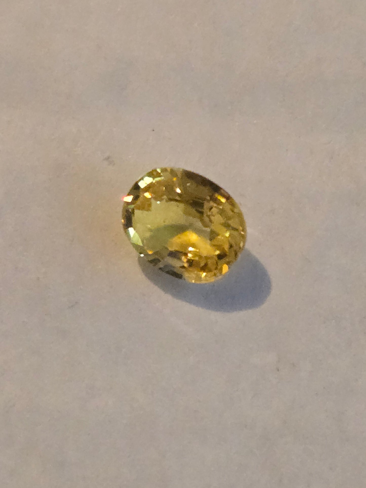 Chrysoberyl facet