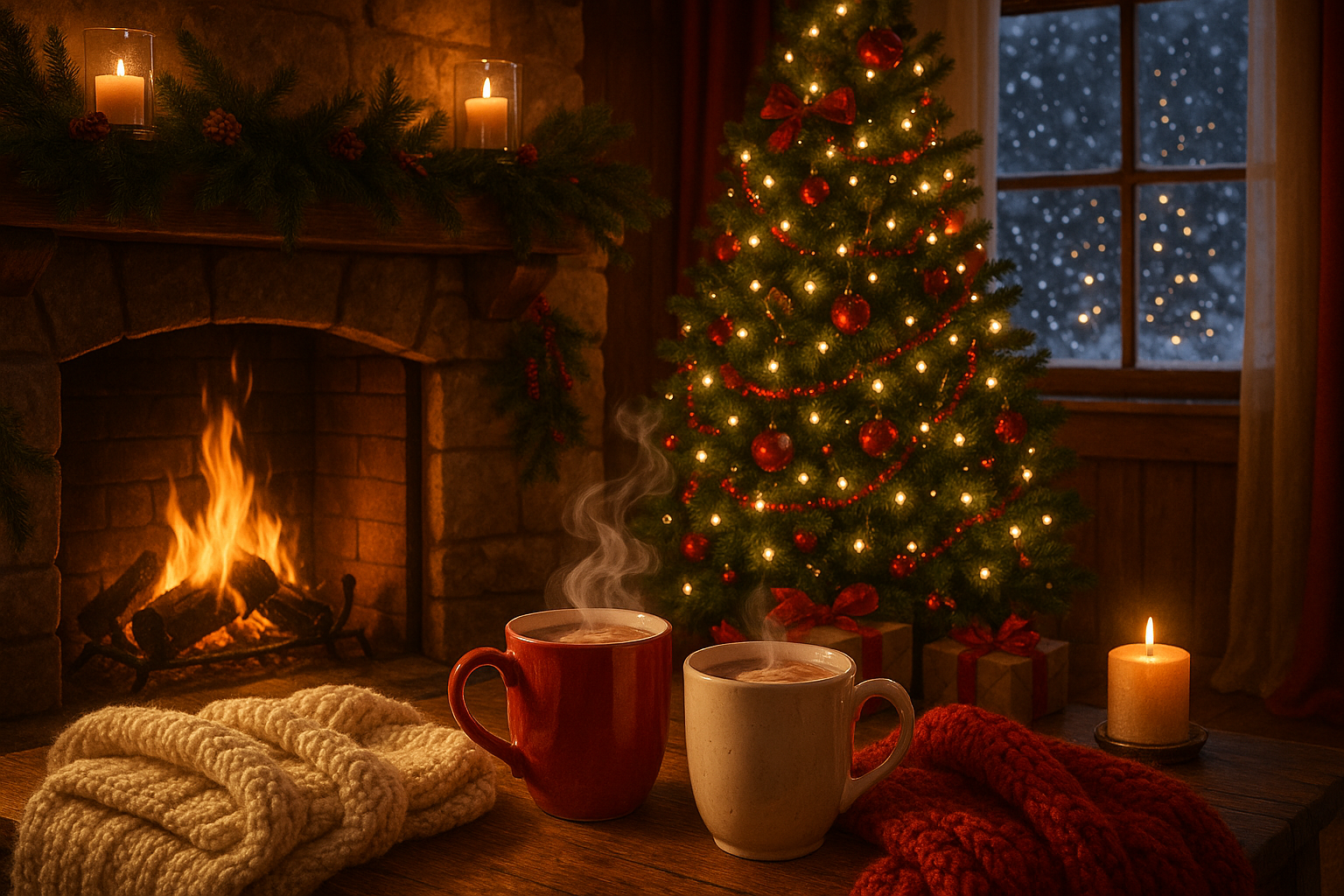 cozy winter christmas