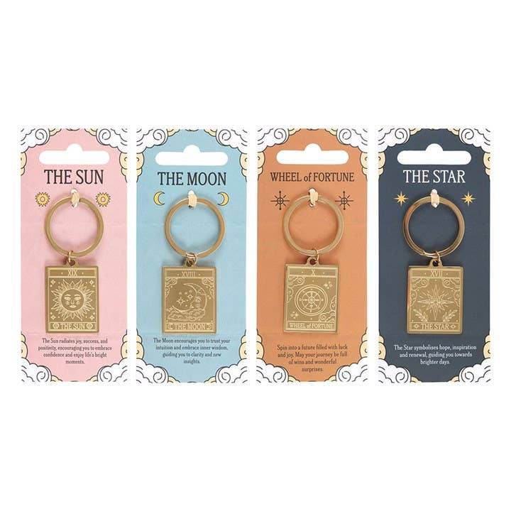 Vintage Tarot Card Keychains