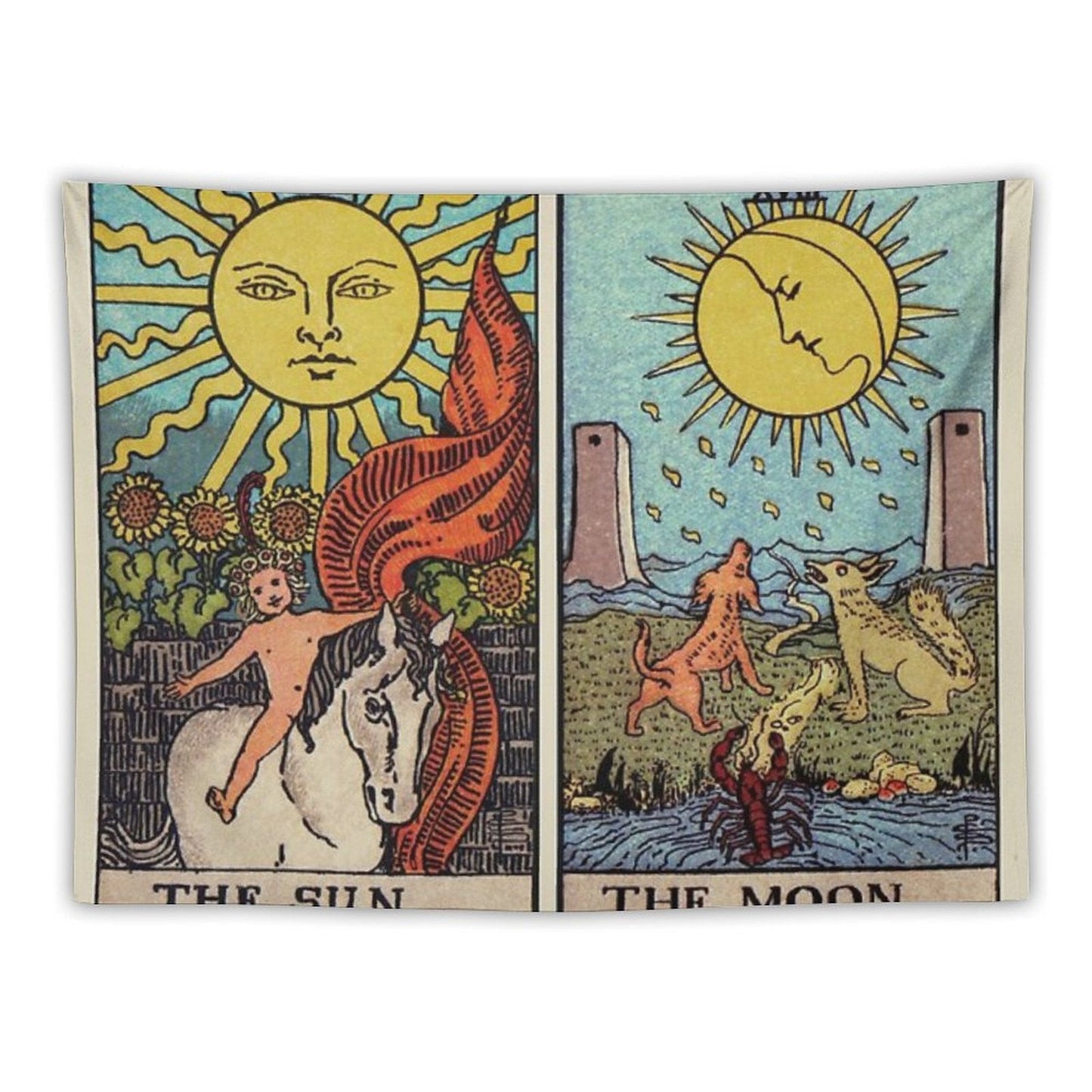 Moon & Sun Tarot Colour Tapestry